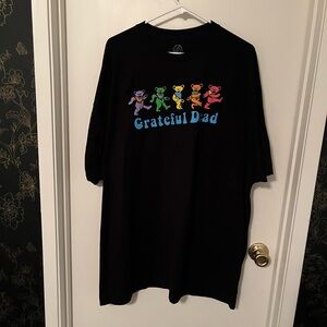 Grateful Dead Black Tee with Vibrant Bear Graphics